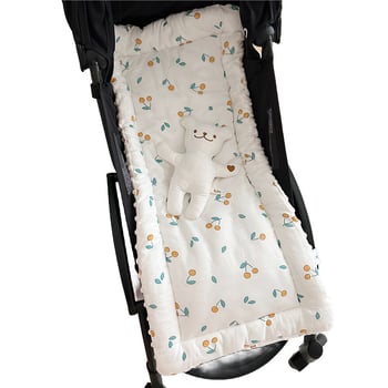 Подложка за седалка на детска количка – памук и флийс от двете страни, двустранна, за всички сезони