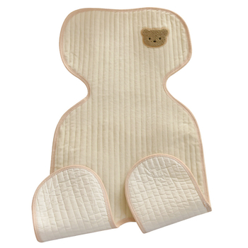 Mat za kolica za bebe – jesen/zima debeli jastuk; gornji sloj beba velur (100% poliester), srednji sloj svila floss (100% poliester), donji sloj 100% pamuk; pogodno za djecu 0-1 godina