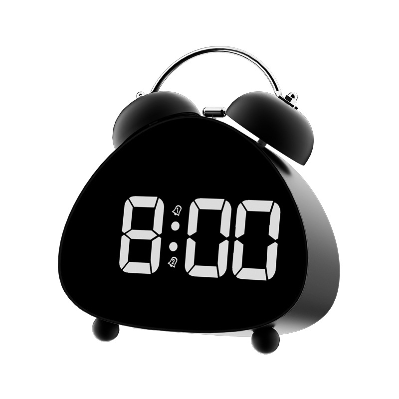 Budilnik s LED digitalnim zaslonom | Napajan baterijom | Elektronički pogon | 24-satni prikaz | Snažan zvuk alarma