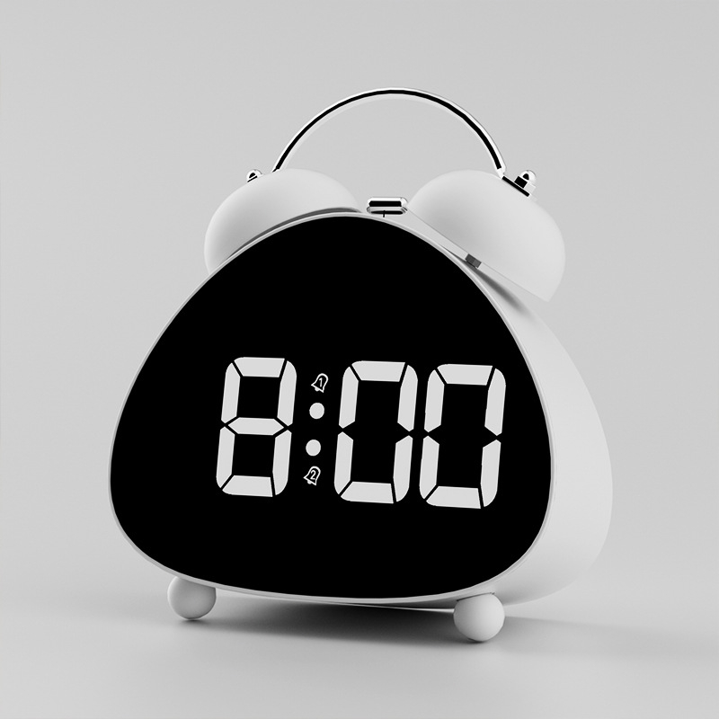 Budilnik s LED digitalnim zaslonom | Napajan baterijom | Elektronički pogon | 24-satni prikaz | Snažan zvuk alarma