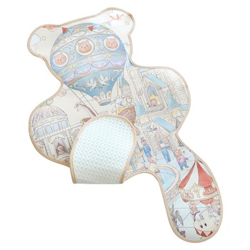 Babakocsi és etetőszékhez való ülőmatrac - izzadságfelszívó, légáteresztő (Anyagok: 100% poliészter szál + cellulóz; Kor: 0–2 év; Használat: babakocsi és etetőszék)