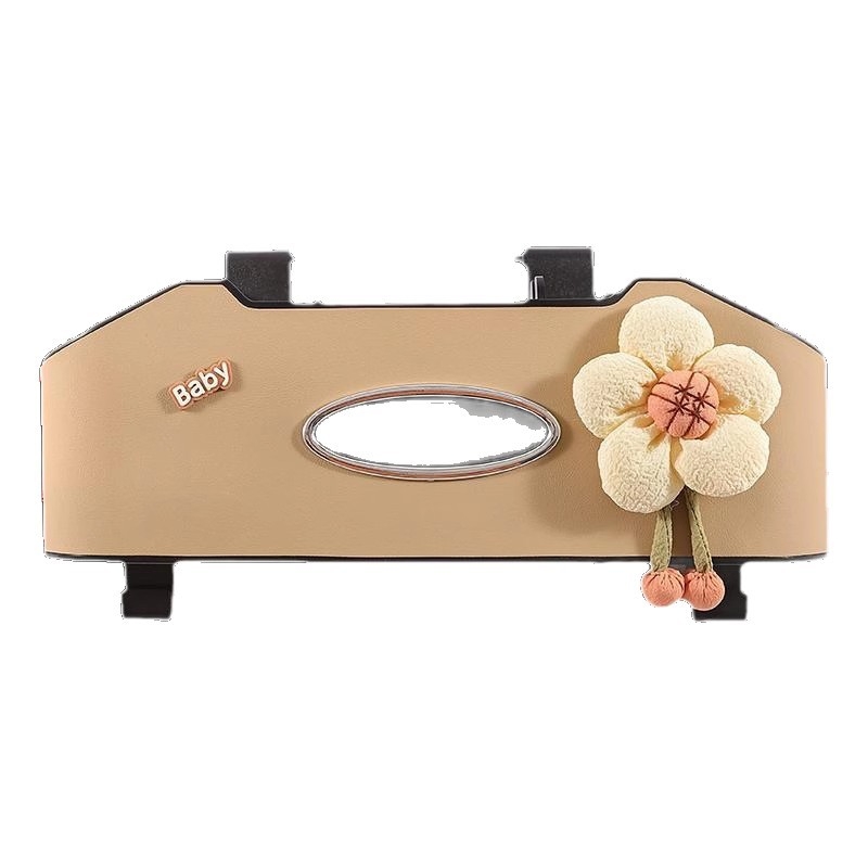 Auto istme tagumise osa korraldaja koos salvrätiku kasti ja joogide hoidikuga – plastikust, veekindel, rippuv