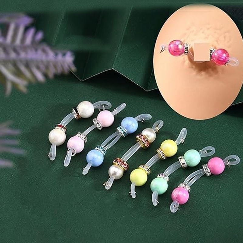 Lanț pentru sân și corp cu lanț pentru mameloane, perlă, reglabil, fără găuri, vara 2025