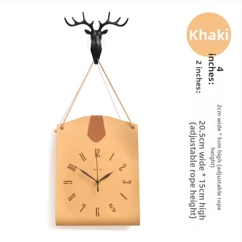 Bőr táskává formázott falióra — egyoldalas, sweep-mozgású, akkumulátoros működés, számozott számlap