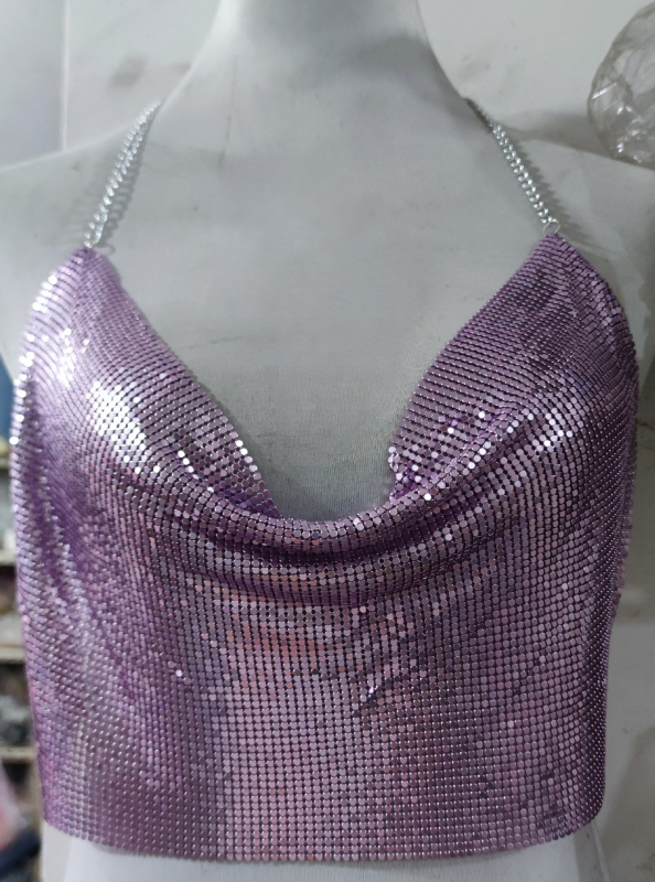 Alumínium hálós mellkas- és testlánc nyaklánc, 2024 nyári kiadás, súly 97 g