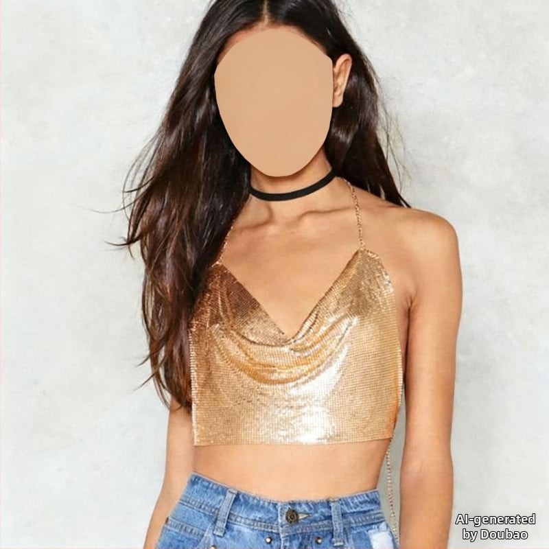 Alumínium hálós mellkas- és testlánc nyaklánc, 2024 nyári kiadás, súly 97 g