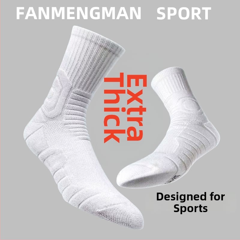 Αθλητικές κάλτσες μπάσκετ Fanmengman Πολυεστέρας Αντιολισθητικές Ανθεκτικές στη φθορά Παχύτερες