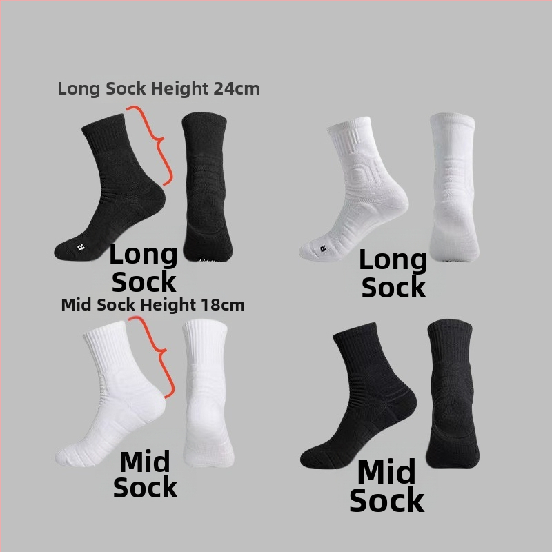 Αθλητικές κάλτσες μπάσκετ Fanmengman Πολυεστέρας Αντιολισθητικές Ανθεκτικές στη φθορά Παχύτερες