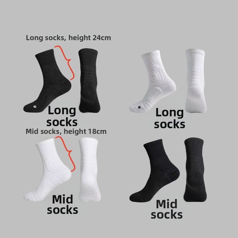 Αθλητικές κάλτσες μπάσκετ Fanmengman Πολυεστέρας Αντιολισθητικές Ανθεκτικές στη φθορά Παχύτερες