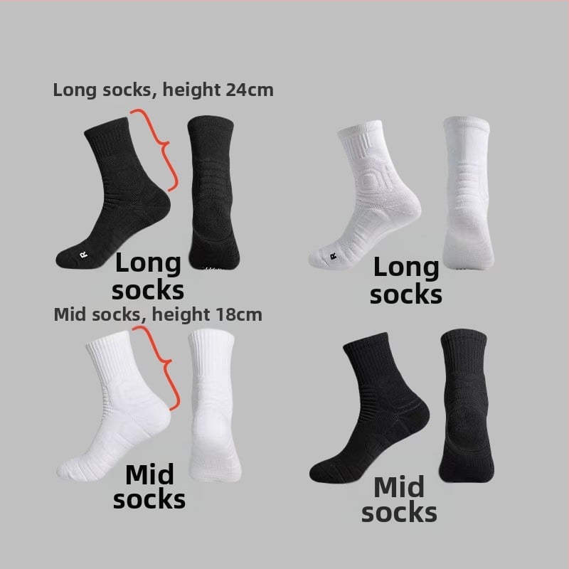 Αθλητικές κάλτσες μπάσκετ Fanmengman Πολυεστέρας Αντιολισθητικές Ανθεκτικές στη φθορά Παχύτερες