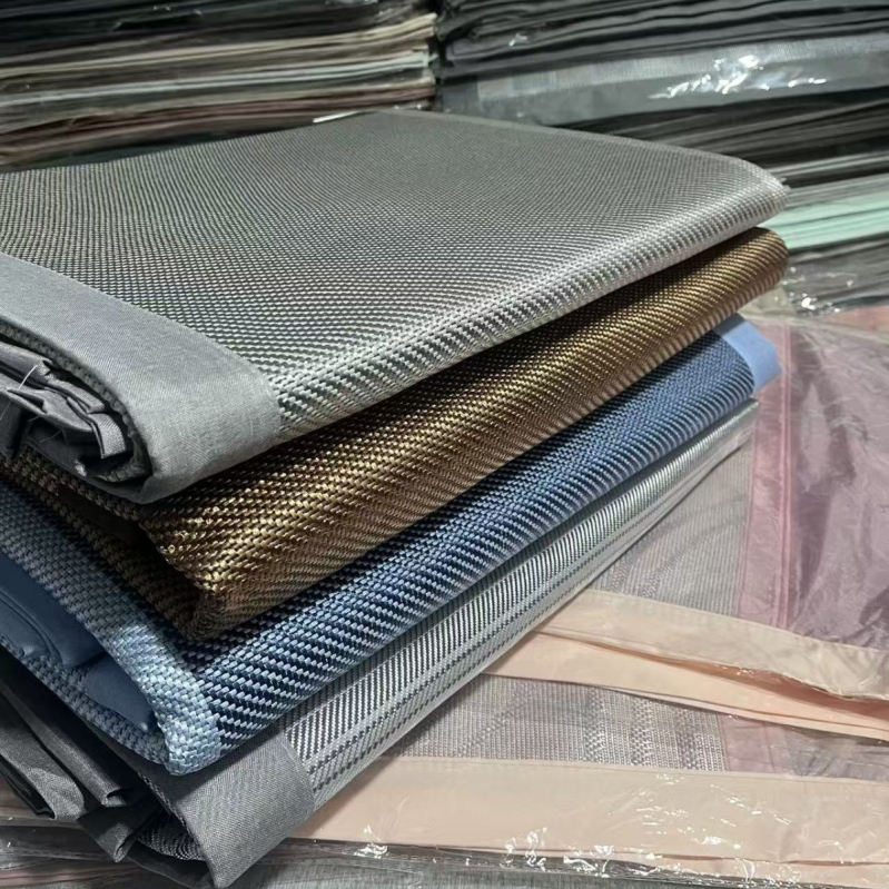 Posteljni mat Ice Silk + Rattan, sklopivi, Jacquard tkanina, set od 3 dijela, moderni minimalistički stil