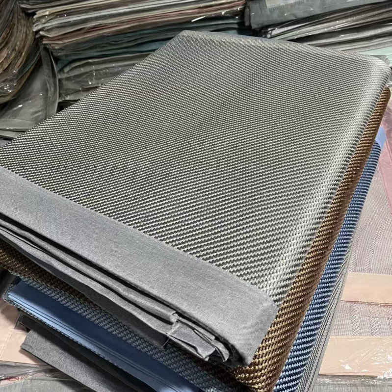 Posteljni mat Ice Silk + Rattan, sklopivi, Jacquard tkanina, set od 3 dijela, moderni minimalistički stil