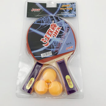 Set ping pong reketa Jiang Huanxi, 2 komada za početnike i učenike, horizontalni i straight grip, ploča od topole, dvostrano ljepilo gume, Direct Shot, mogućnost prilagodbe