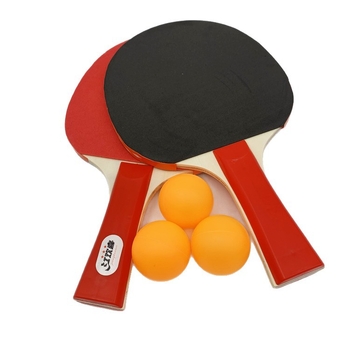 Set ping pong reketa Jiang Huanxi, 2 komada za početnike i učenike, horizontalni i straight grip, ploča od topole, dvostrano ljepilo gume, Direct Shot, mogućnost prilagodbe