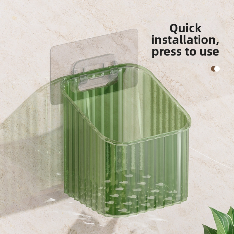 Jin Xi seinale paigaldatav puurimata vannitoa hoiukarp näohooldustoodete jaoks | plastikust | 10 kg koormus | kerge luksus stiil