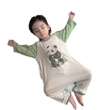 Sac de dormit pentru bebeluși cu design cu picioare despărțite din Tencel Modal, pentru toate anotimpurile, model Cartoon, siguranță Clasa A, potrivit pentru 0–6 ani