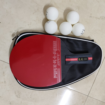 Paletă de tenis de masă, nivel profesional, fibră de carbon, mâner lung și mâner scurt, lovitură dreaptă, 10 stele / 12 stele, pentru începători și antrenament