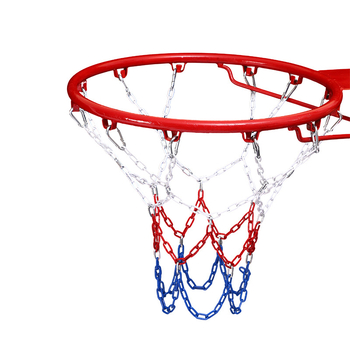 Стойка за баскетбол от неръждаема стомана със верижна мрежа и кош (Материал: 3283093; Тегло: 1 кг; Персонализация: Да; Категория: пост/рамка за баскетбол)