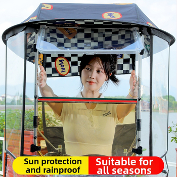 Langlong elektromobilio lietaus prieglobštis skėtis – apsauga nuo lietaus ir nuo saulės, UPF>40, 210T audinys, vidurinė lazda iš pluošto, rankinis atidarymas, svoris 2,8 kg