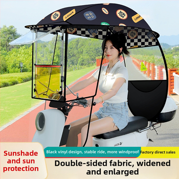 Langlong elektromobilio lietaus prieglobštis skėtis – apsauga nuo lietaus ir nuo saulės, UPF>40, 210T audinys, vidurinė lazda iš pluošto, rankinis atidarymas, svoris 2,8 kg