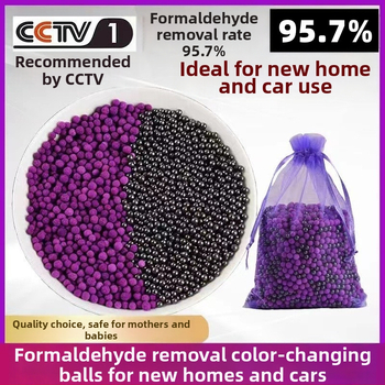 Kalio permanganato kamuolys — nano mineraliniai kristalai formaldehidui šalinti, bambuko anglies maišelis, 1 kg