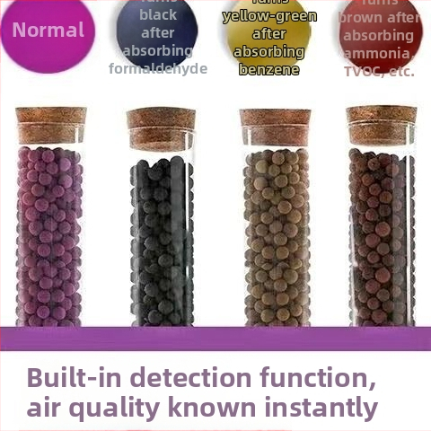 Kalio permanganato kamuolys — nano mineraliniai kristalai formaldehidui šalinti, bambuko anglies maišelis, 1 kg