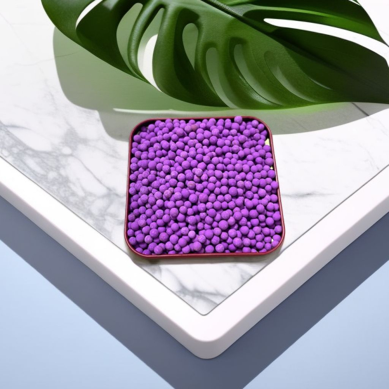 Kalio permanganato kamuolys — nano mineraliniai kristalai formaldehidui šalinti, bambuko anglies maišelis, 1 kg