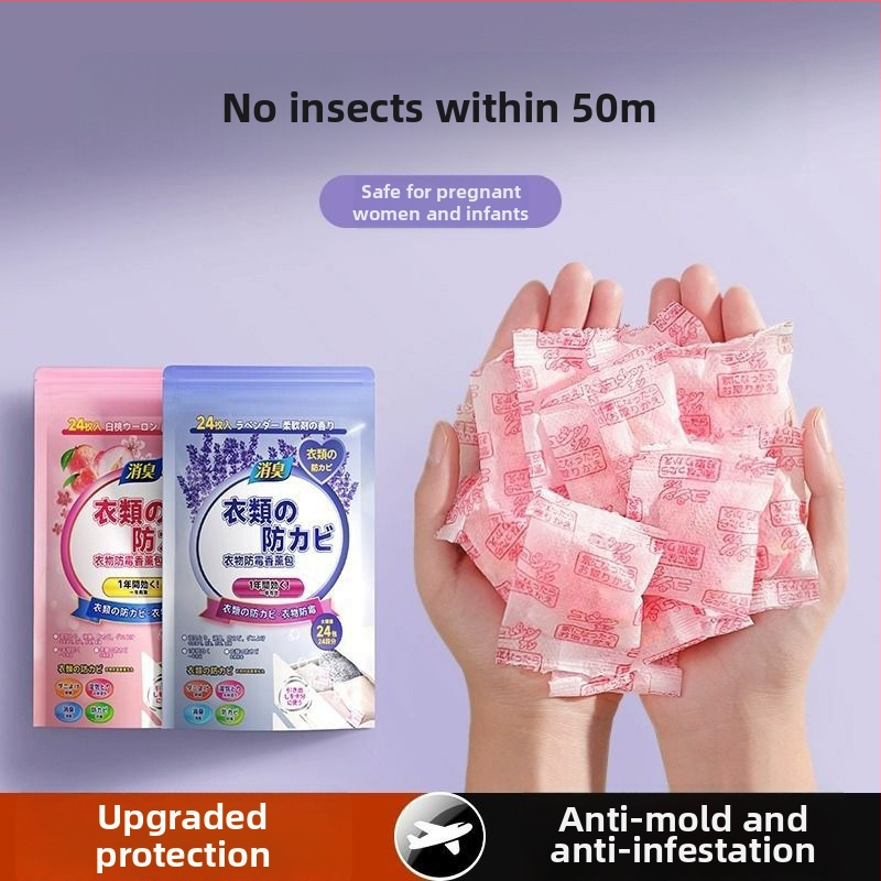 Royal Incense rozes smaržas molballes skapjiem — aizsardzība pret pelējumu, kaitēkļiem un mitrumu, 96 gab.