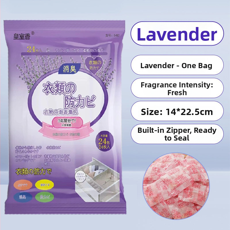 Royal Incense roosilõhnalised molballid riidekapile — hallituse, kahjurite ja niiskuse kaitse, 96 tk