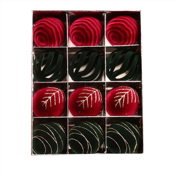 Kalėdų eglutės papuošalai, flokuoti, liejimo gamyba, prekės ženklas: Other