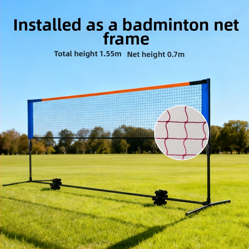 Kaasaskantav badmintonivõrgu raam alumiiniumist sulamiga, kohandatav, sobib badmintonile ja tennisile