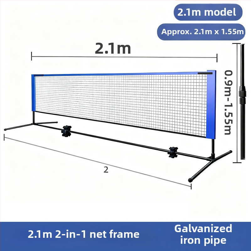 Kaasaskantav badmintonivõrgu raam alumiiniumist sulamiga, kohandatav, sobib badmintonile ja tennisile