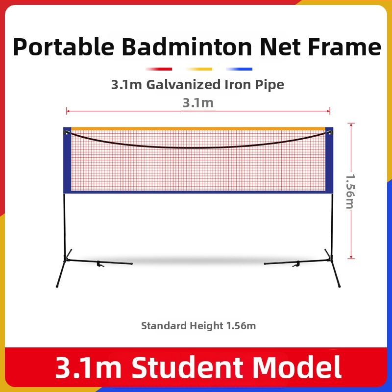 Cssit badmintonivõruraam, kaasaskantav, kokkupandav, sise- ja välistingimusteks, professionaalse võistluste standardi