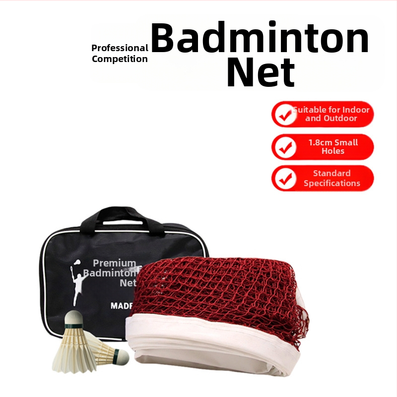 Liansheng badmintonivõrk, standardne võistlusvõrk nailonist ja polüestrist; tootekategooria: badmintonivõrk; kasutusvaldkonnad: lauatennis; ametlikud eribrändid: Jah