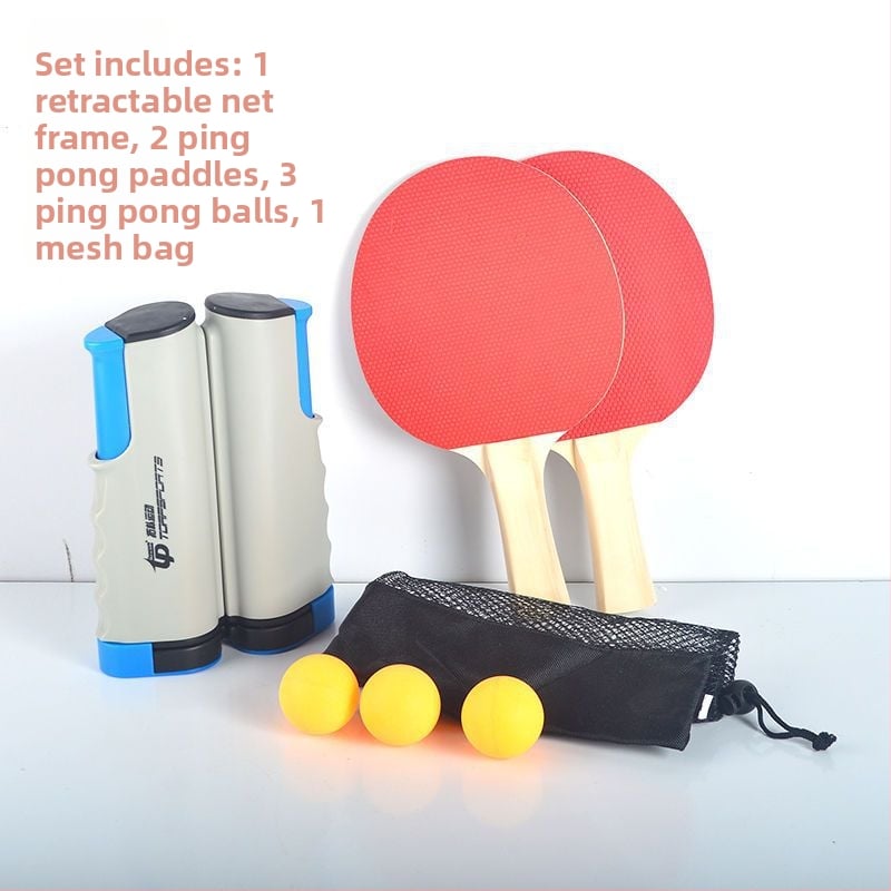 Stalo teniso tinklo laikiklis – storesnis, nešiojamas, ištraukiamas, lauko naudojimui