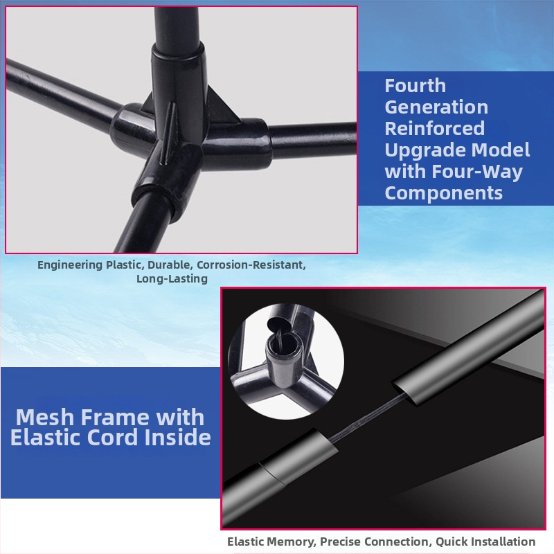 Kaasaskantav badmintonivõrgu raam - sise- ja välistingimustes kasutamiseks kokkupandav, standardvõrk, kohandamine saadaval