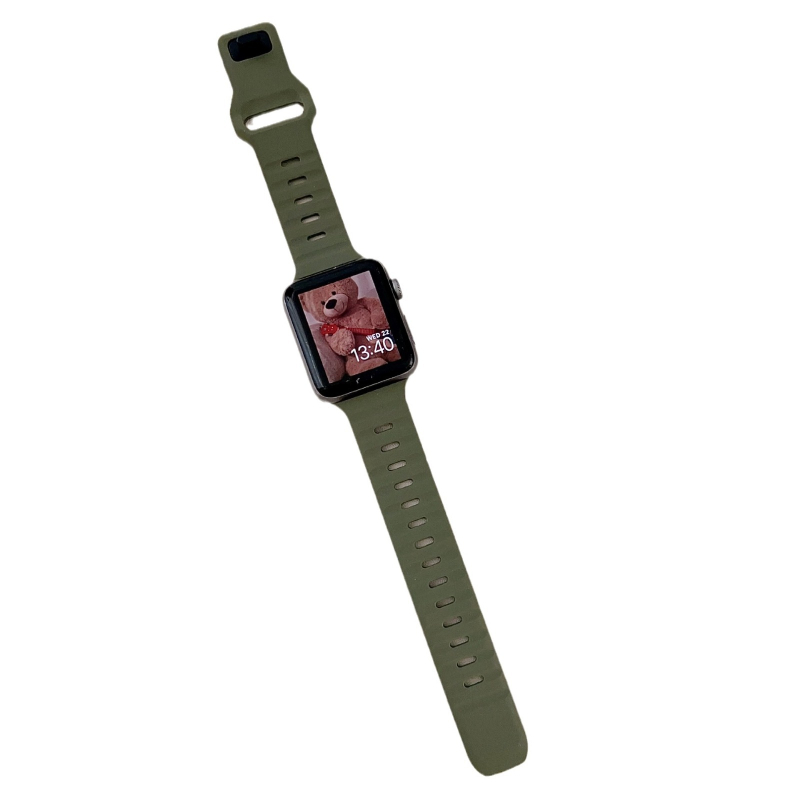 Apple Watch silikoonrihm, sportlik stiil, klamblukk Snap, ühilduv Apple Watchiga, välja antud 2023