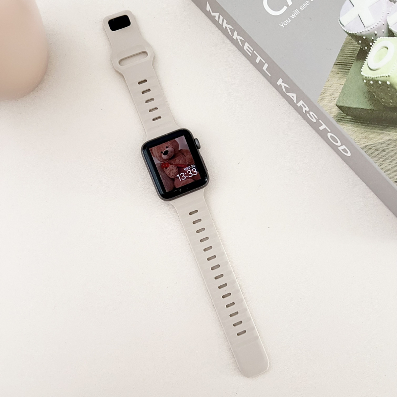 Apple Watch silikoonrihm, sportlik stiil, klamblukk Snap, ühilduv Apple Watchiga, välja antud 2023