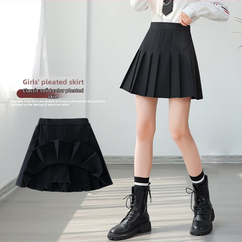 Meitenēm plisināti tenisa svārki – vasaras poliestera 80%, viegli sporta svārki meitenēm vecumā no 8 gadiem