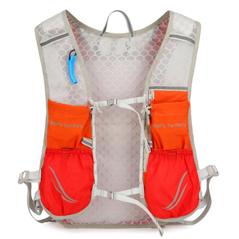 Походна раница — найлон, дишаща, подплата полиестер, презрамки с извивка, подходяща за колоездене