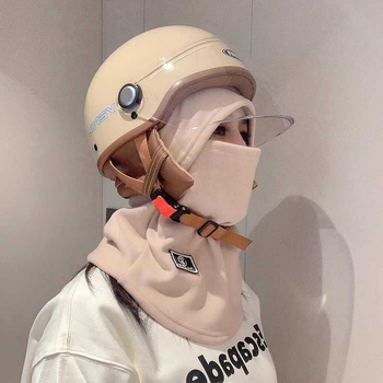 Unisex maska za vožnju biciklom od najlona, s fleecem za toplinu, otporna na vjetar, s integriranom kapuljom i ovratnikom za vrat