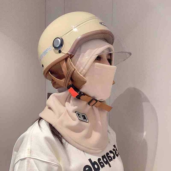 Unisex maska za vožnju biciklom od najlona, s fleecem za toplinu, otporna na vjetar, s integriranom kapuljom i ovratnikom za vrat