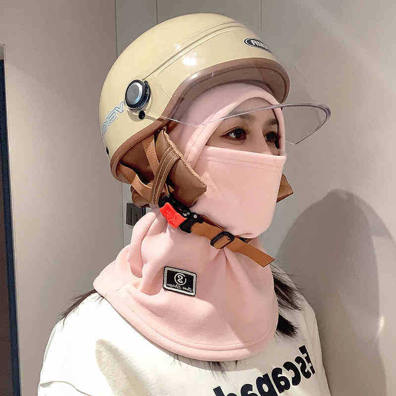 Unisex maska za vožnju biciklom od najlona, s fleecem za toplinu, otporna na vjetar, s integriranom kapuljom i ovratnikom za vrat