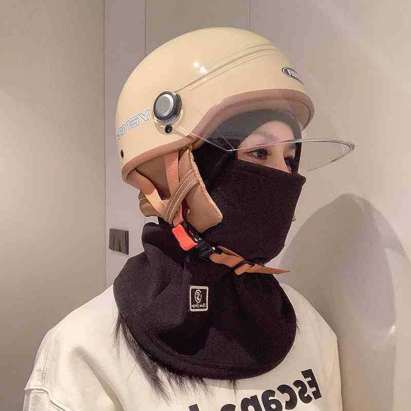 Unisex maska za vožnju biciklom od najlona, s fleecem za toplinu, otporna na vjetar, s integriranom kapuljom i ovratnikom za vrat