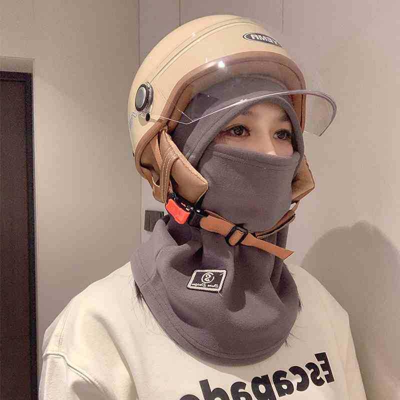 Unisex maska za vožnju biciklom od najlona, s fleecem za toplinu, otporna na vjetar, s integriranom kapuljom i ovratnikom za vrat