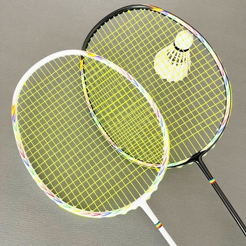 Raketa za badminton i tenis – čelični okvir, najlon užad, trening raketa za srednje napredne igrače, pogodna za singl i dvojicu.