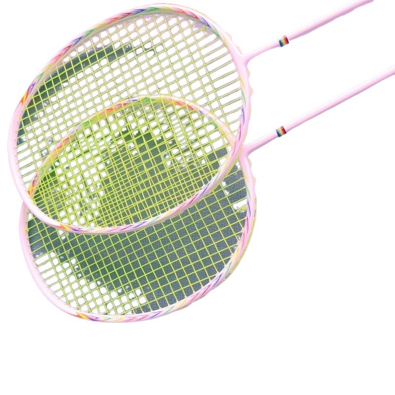 Raketa za badminton i tenis – čelični okvir, najlon užad, trening raketa za srednje napredne igrače, pogodna za singl i dvojicu.