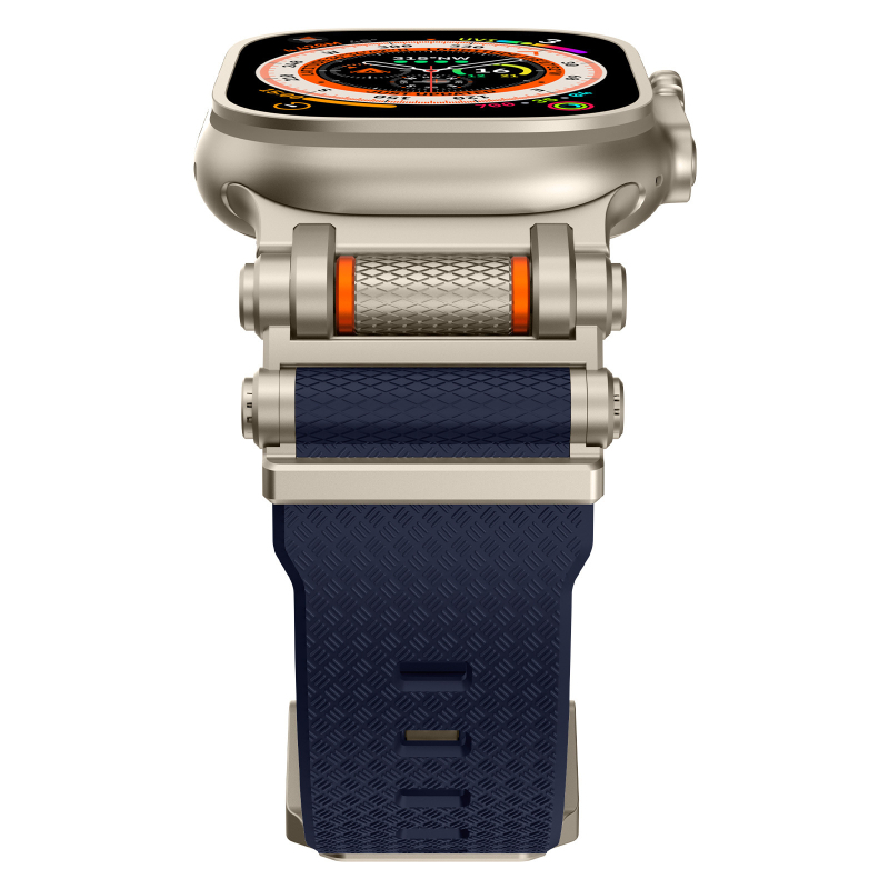 Silikoonrihm Apple Watchile süsinikkiust tekstuuriga, kaal 65 g