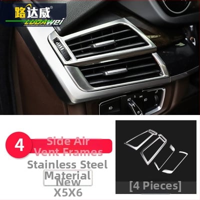 BMW X5 X6 (2014-2018) iekšējā dekorācija - 3D dekoratīvā lenta gaisa padeves atverēm un centrālajai konsolei, modelis 65455465, Guangzhou