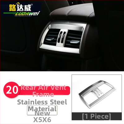 BMW X5 X6 (2014-2018) iekšējā dekorācija - 3D dekoratīvā lenta gaisa padeves atverēm un centrālajai konsolei, modelis 65455465, Guangzhou